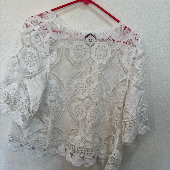 Rabbit Rabbit Rabbit Cream Lace Blouse - Picture 3 of 4